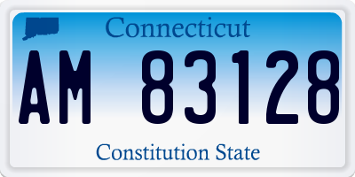CT license plate AM83128
