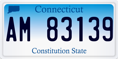 CT license plate AM83139