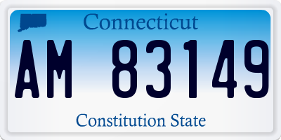 CT license plate AM83149