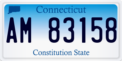 CT license plate AM83158