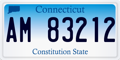 CT license plate AM83212