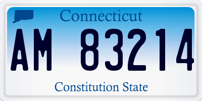 CT license plate AM83214