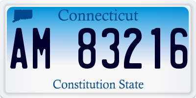 CT license plate AM83216