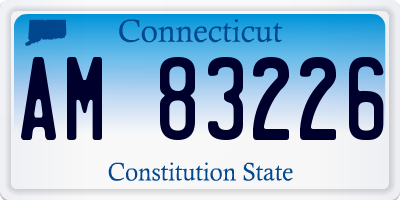 CT license plate AM83226