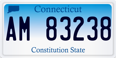 CT license plate AM83238