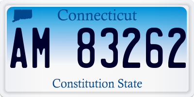 CT license plate AM83262