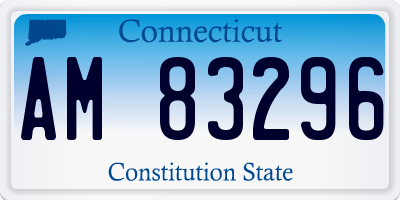 CT license plate AM83296