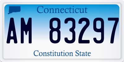 CT license plate AM83297