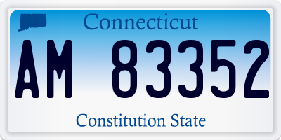 CT license plate AM83352
