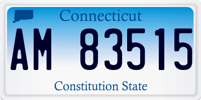 CT license plate AM83515