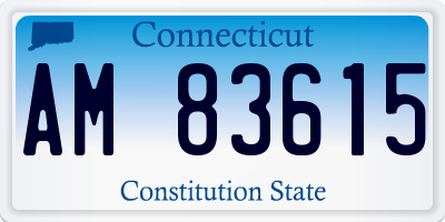 CT license plate AM83615