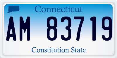 CT license plate AM83719