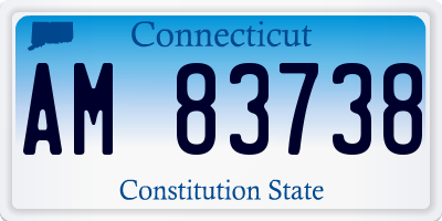 CT license plate AM83738