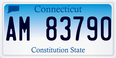 CT license plate AM83790