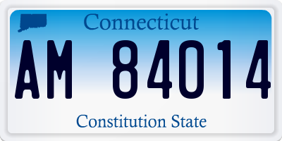CT license plate AM84014