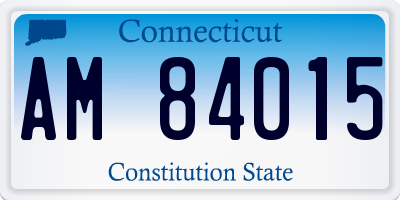 CT license plate AM84015