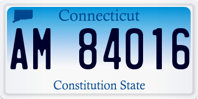 CT license plate AM84016