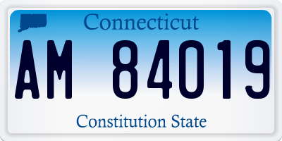 CT license plate AM84019