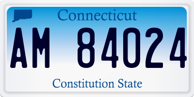 CT license plate AM84024