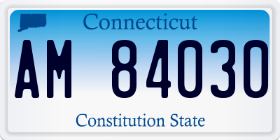 CT license plate AM84030