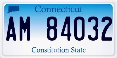 CT license plate AM84032
