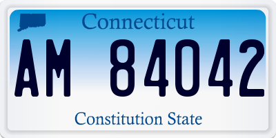 CT license plate AM84042
