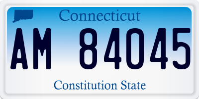 CT license plate AM84045