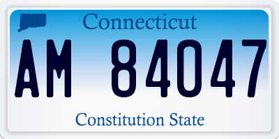CT license plate AM84047