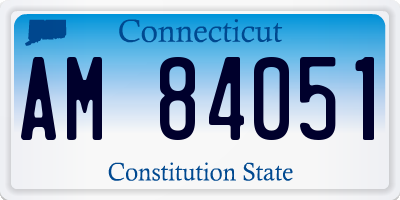 CT license plate AM84051