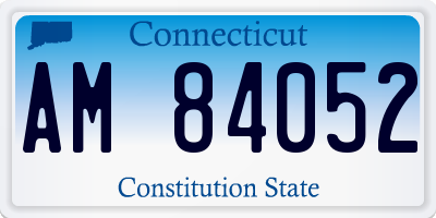 CT license plate AM84052
