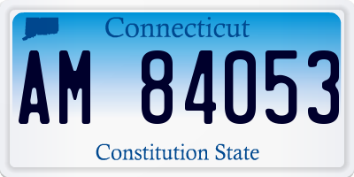 CT license plate AM84053
