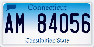 CT license plate AM84056