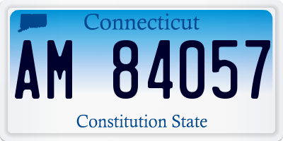 CT license plate AM84057