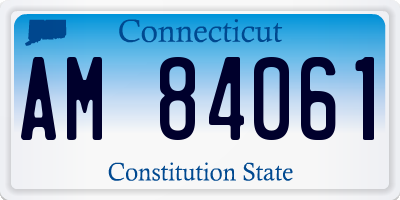 CT license plate AM84061