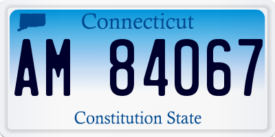 CT license plate AM84067