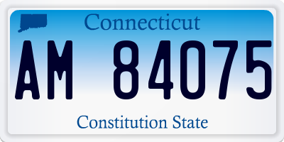 CT license plate AM84075