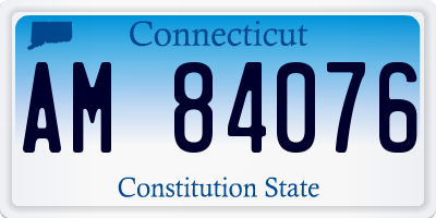 CT license plate AM84076