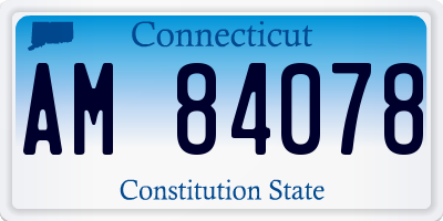 CT license plate AM84078