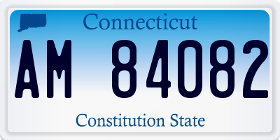 CT license plate AM84082