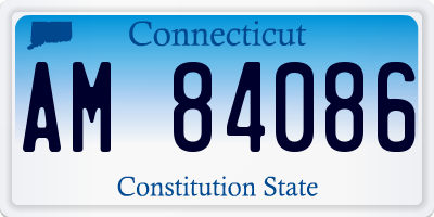 CT license plate AM84086