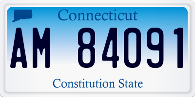 CT license plate AM84091