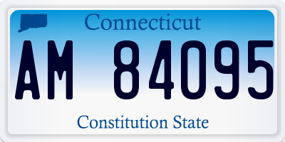 CT license plate AM84095