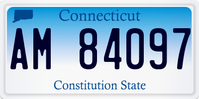 CT license plate AM84097