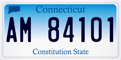 CT license plate AM84101
