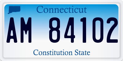 CT license plate AM84102