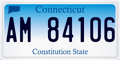 CT license plate AM84106