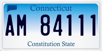 CT license plate AM84111