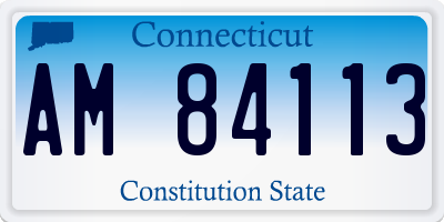 CT license plate AM84113