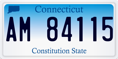 CT license plate AM84115