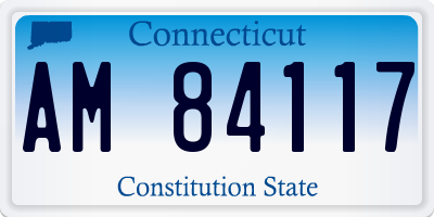 CT license plate AM84117